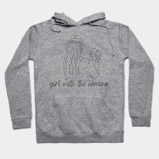 Girl with the camera | Female Photographer T Shirt Design Hoodie